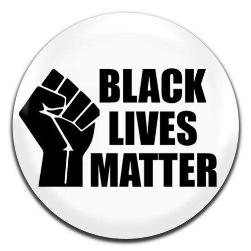 Black Lives Matter White 25mm / 1 Inch D-pin Button Badge