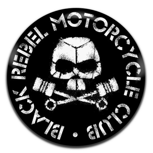 Black Rebel Motorcycle Club BRMC Skull Alternative Indie Rock Band 00's 25mm / 1 Inch D-pin Button Badge