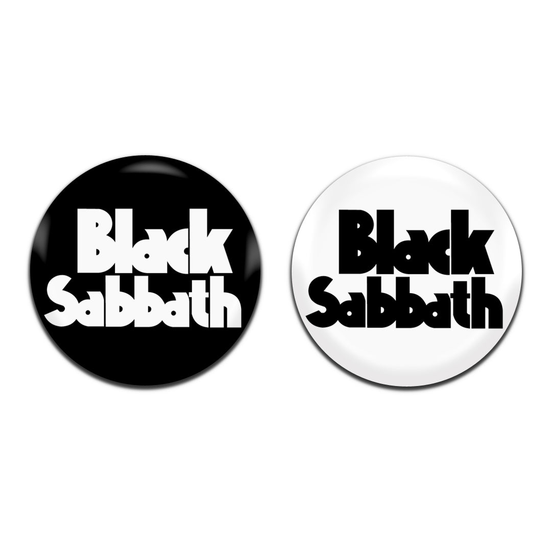 Black Sabbath Black Sabbath Heavy Metal Rock Band 70's Retro 25mm / 1 Inch D-Pin Button Badges (2x Set)