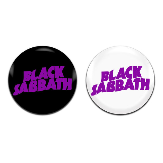 Black Sabbath Heavy Metal Rock Band 70's 25mm / 1 Inch D-Pin Button Badges (2x Set)