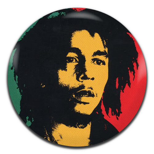 Bob Marley Reggae Singer 70's 25mm / 1 Inch D-pin Button Badge