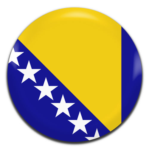 Bosnia and Herzegovina Flag 25mm / 1 Inch D-pin Button Badge