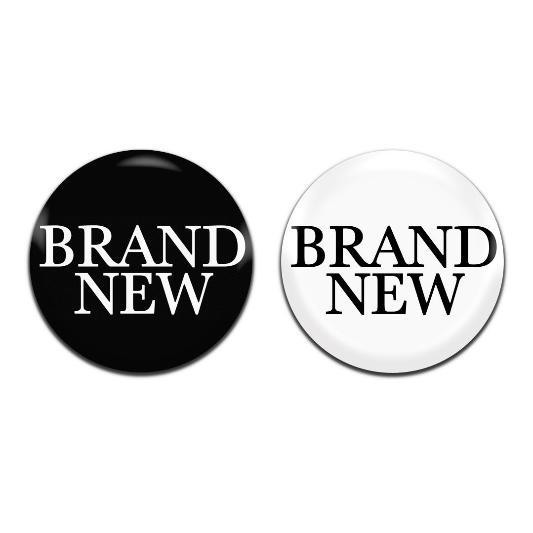 Brand New Alternative Indie Rock Emo Post-Hardcore Band 00's 25mm / 1 Inch D-Pin Button Badges (2x Set)