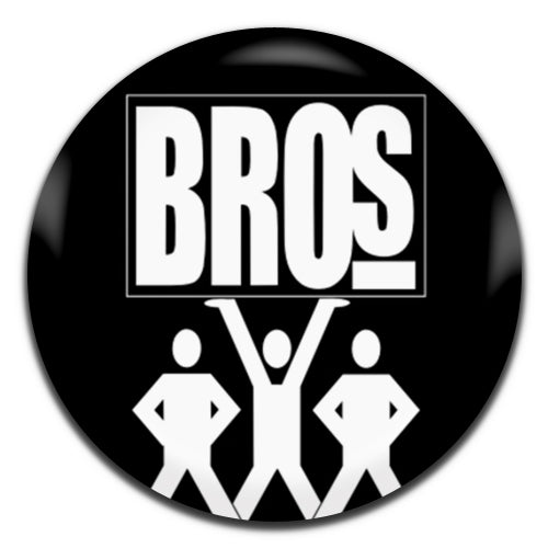 Bros 80's Pop Rock Band Black 25mm / 1 Inch D-pin Button Badge