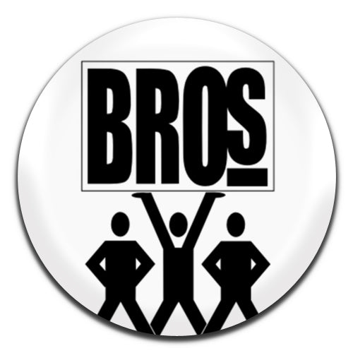 Bros 80's Pop Rock Band White 25mm / 1 Inch D-pin Button Badge