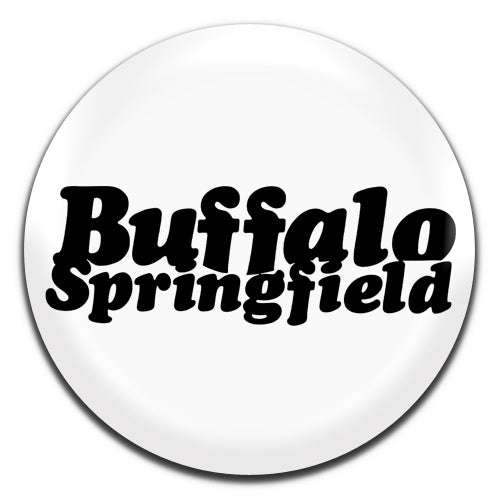 Buffalo Springfield Psychedelic Rock Band Country Folk 60's White 25mm / 1 Inch D-pin Button Badge