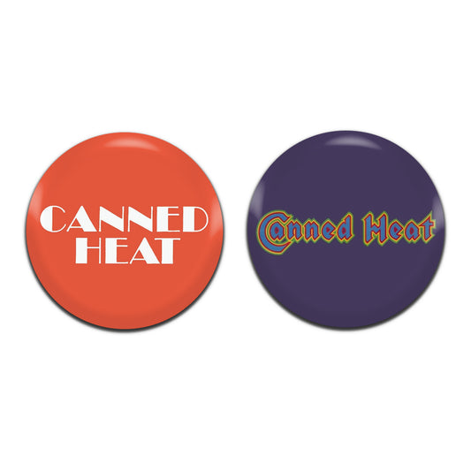Canned Heat Blues Rock Band Psychedelic 60's 25mm / 1 Inch D-Pin Button Badges (2x Set)