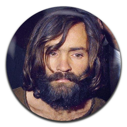 Charles Manson 60's Cult Leader Colour 25mm / 1 Inch D-pin Button Badge