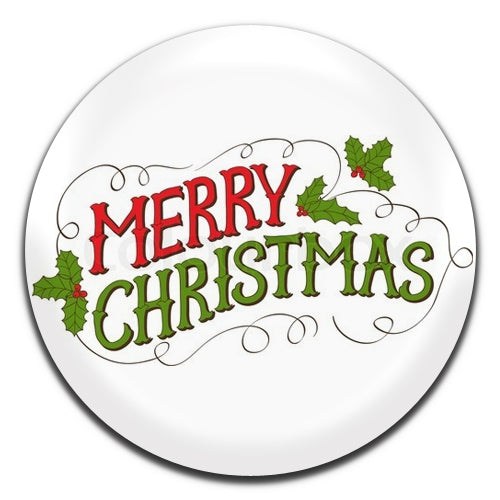 Merry Christmas Xmas Festive 25mm / 1 Inch D-pin Button Badge