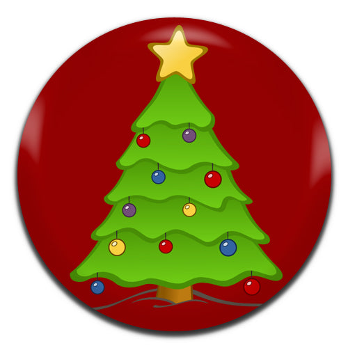 Christmas Tree 25mm / 1 Inch D-pin Button Badge