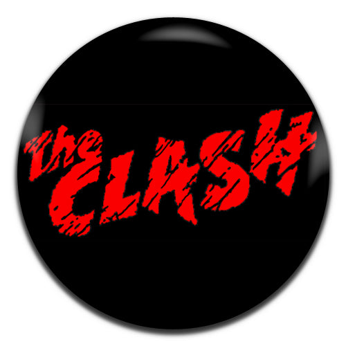 The Clash Black Red Punk Rock 70's 80's 25mm / 1 Inch D-pin Button Badge