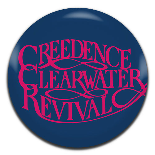 Creedence Clearwater Revival Blues Country Rock Band 60's 70's Blue 25mm / 1 Inch D-pin Button Badge