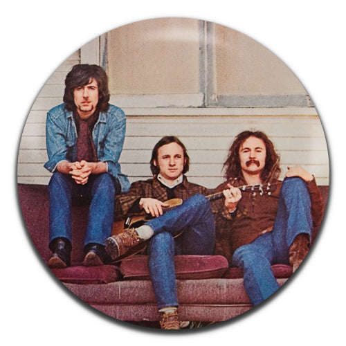 Crosby, Stills & Nash Folk Rock Country Pop Band 60's 70's 25mm / 1 Inch D-pin Button Badge