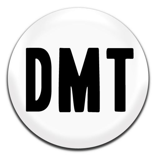 DMT White Psychedelic 25mm / 1 Inch D-pin Button Badge