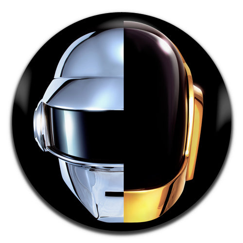 Daft Punk Helmet Electronic French House Synth Pop Dance Rock 90's 00's Band 25mm / 1 Inch D-pin Button Badge