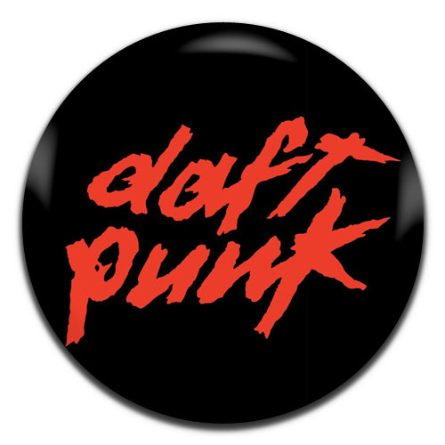 Daft Punk Red Electronic French House Synth Pop Dance Rock Band 90's 00's 25mm / 1 Inch D-pin Button Badge