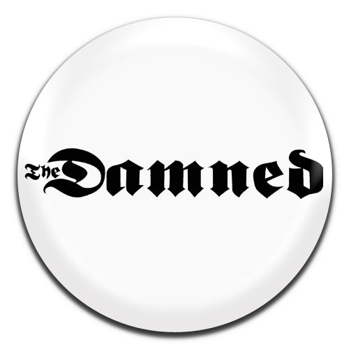 The Damned White Punk Rock 70's 80's 25mm / 1 Inch D-pin Button Badge