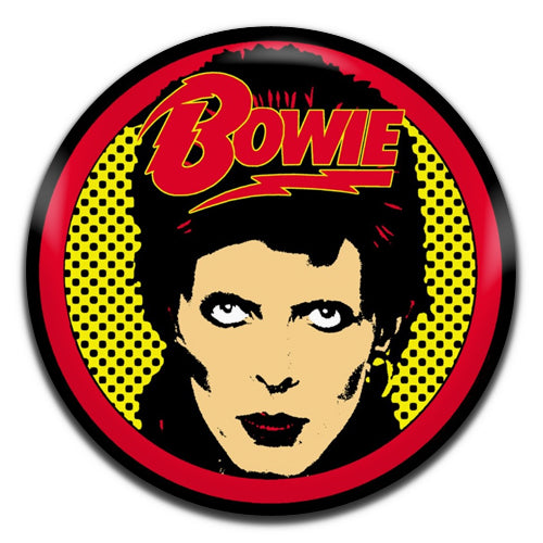 David Bowie Ziggy Stardust Glam Rock 70's 80's 25mm / 1 Inch D-pin Button Badge