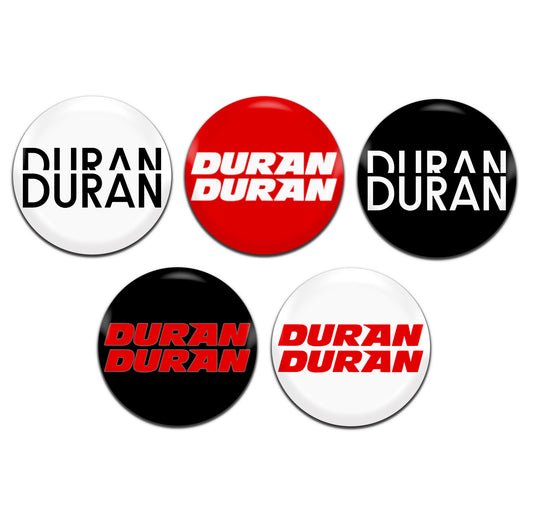 Duran Duran New Wave Synth Pop 80's 25mm / 1 Inch D-Pin Button Badges (5x Set)