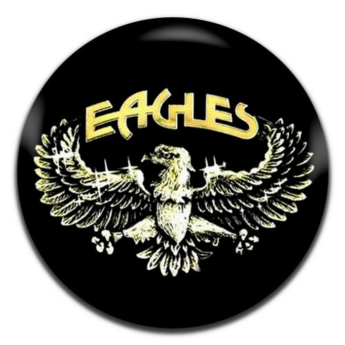 Eagles Black Country Folk Rock Band 70's 25mm / 1 Inch D-pin Button Badge