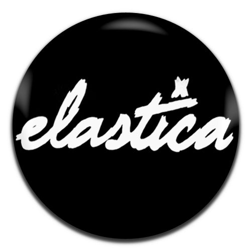 Elastica Black 25mm / 1 Inch D-pin Button Badge