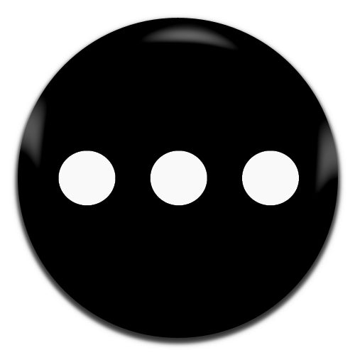Elipsis Black 25mm / 1 Inch D-pin Button Badge