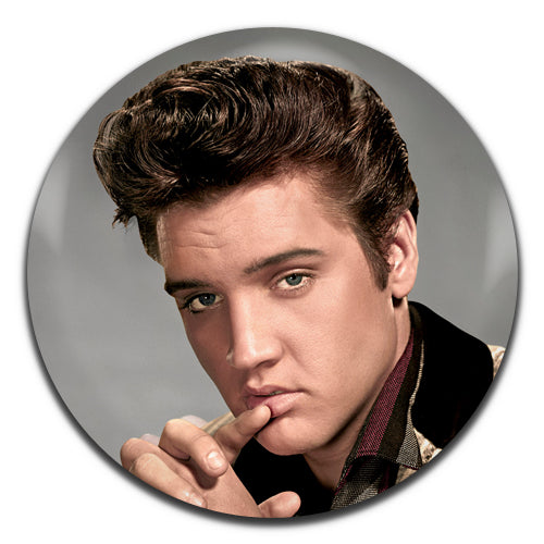 Elvis Presley Rock and Roll Country Singer 50's 60's Colour 25mm / 1 Inch D-pin Button Badge