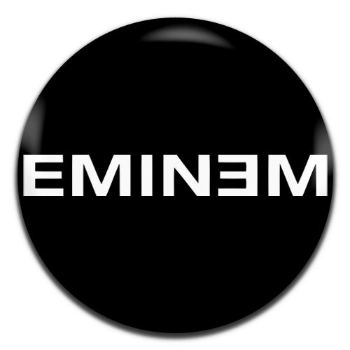 Eminem Hip Hop Rap 90's 00's Black 25mm / 1 Inch D-pin Button Badge