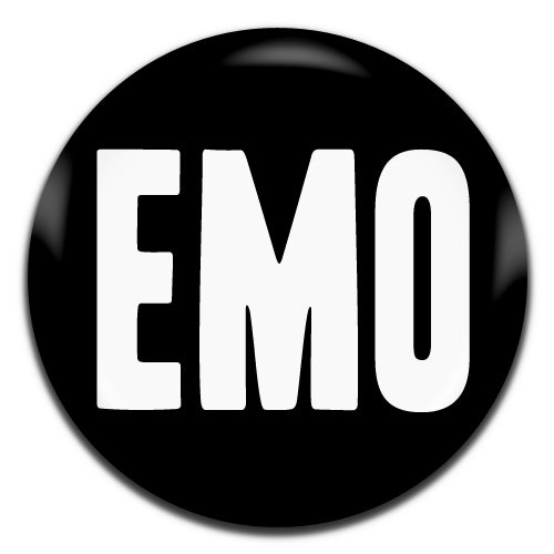 Emo Black 25mm / 1 Inch D-pin Button Badge