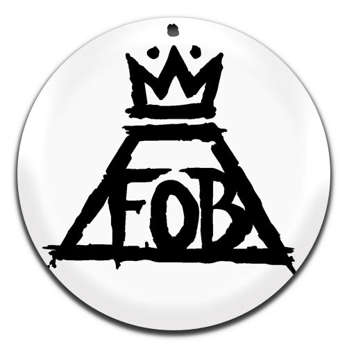 Fall Out Boy White Rock Emo Pop Punk Band 00's 25mm / 1 Inch D-pin Button Badge