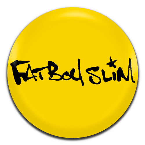 Fat Boy Slim Yellow Electonic Acid House 90's 00's 25mm / 1 Inch D-pin Button Badge