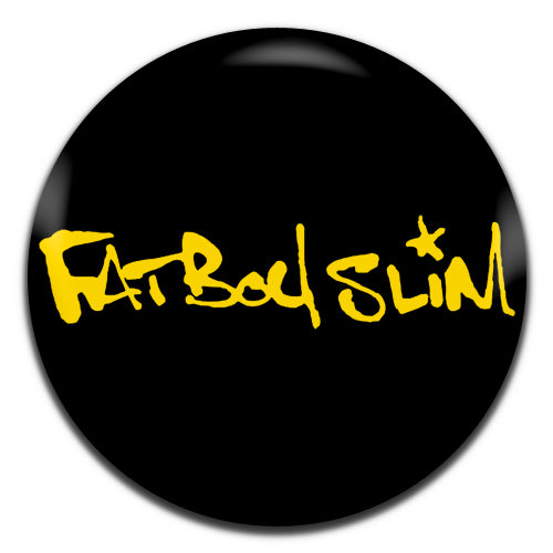 Fat Boy Slim Black 25mm / 1 Inch D-pin Button Badge