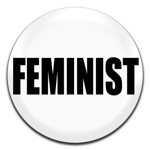Feminist White Feminism 25mm / 1 Inch D-pin Button Badge