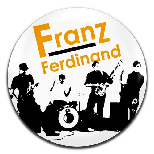 Franz Ferdinand White Indie Rock Band 00's 25mm / 1 Inch D-pin Button Badge