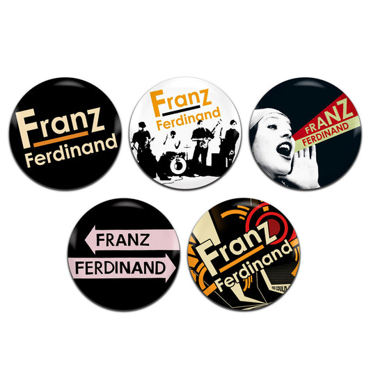 Franz Ferdinand Indie Rock Band 00's 25mm / 1 Inch D-Pin Button Badges (5x Set)