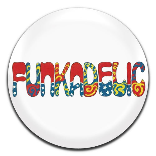 Funkadelic White Funk Psychedelic Rock Band 70's 25mm / 1 Inch D-pin Button Badge