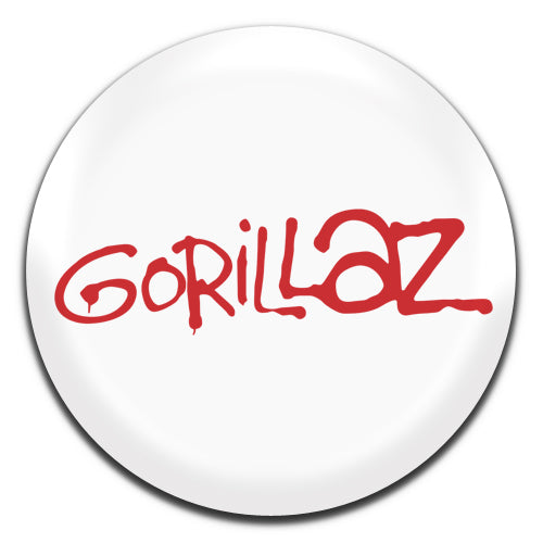 Gorillaz White Indie Rock Pop Band 00's 25mm / 1 Inch D-pin Button Badge