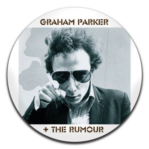 Graham Parker + The Rumour Rock New Wave Band 80's 25mm / 1 Inch D-pin Button Badge