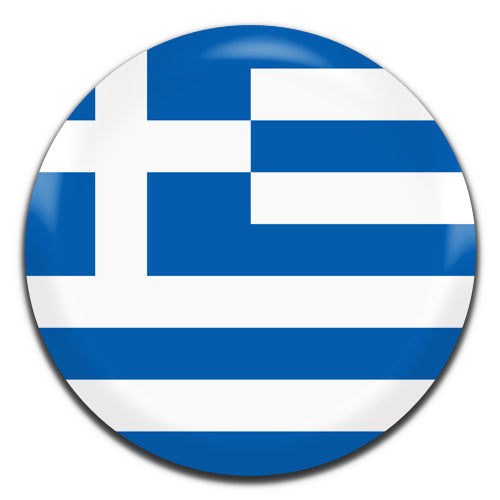 Greece Flag 25mm / 1 Inch D-pin Button Badge