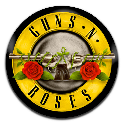 Guns N Roses Roundel Heavy Rock Band Metal 80's 25mm / 1 Inch D-pin Button Badge