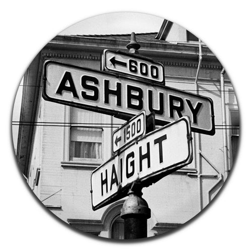 Haight-Ashbury San Fransisco Hippie Summer Of Love 60's 25mm / 1 Inch D-pin Button Badge