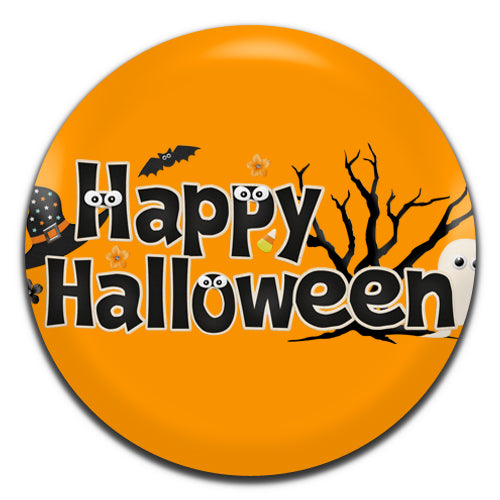 Happy Halloween Spooky 25mm / 1 Inch D-pin Button Badge