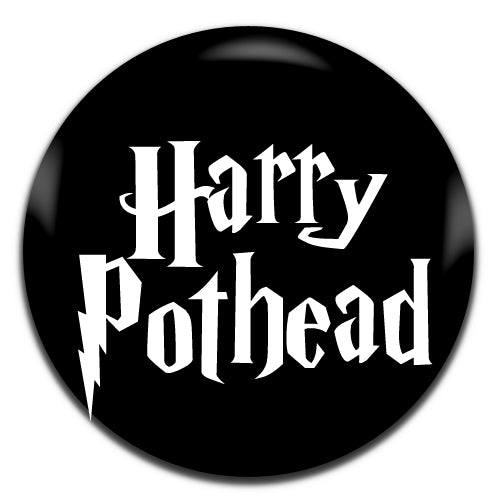 Harry Pothead Black 25mm / 1 Inch D-pin Button Badge