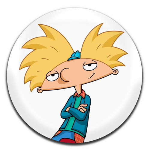 Hey Arnold Children's Kids TV 90's 00's 25mm / 1 Inch D-pin Button Badge