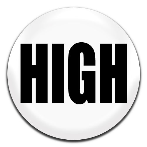 High White 25mm / 1 Inch D-pin Button Badge