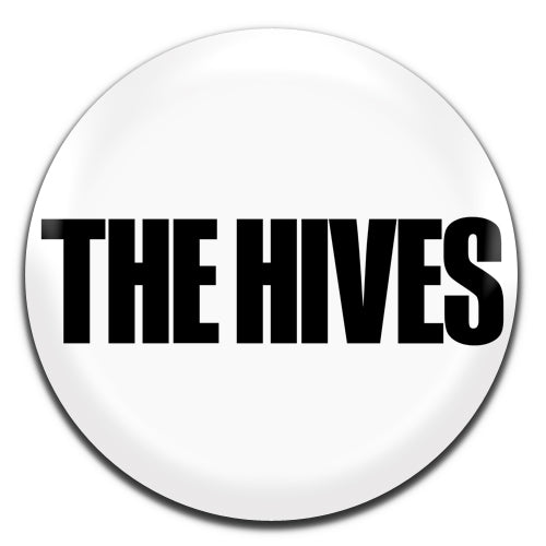 The Hives White Indie Rock 90's 00's 25mm / 1 Inch D-pin Button Badge