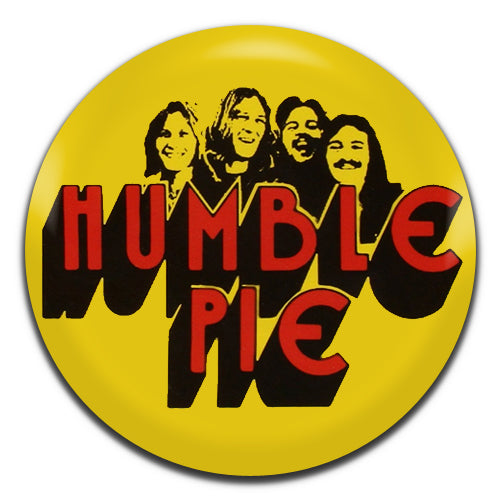 Humble Pie Blues Rock Band 70's Yellow 25mm / 1 Inch D-pin Button Badge