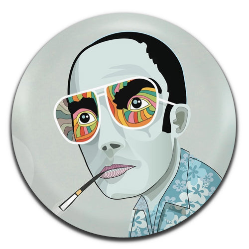 Hunter S Thompson Drawing 25mm / 1 Inch D-pin Button Badge