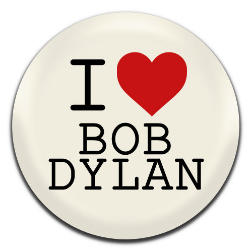 I Heart Bob Dylan 25mm / 1 Inch D-pin Button Badge