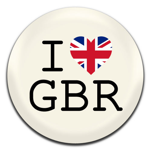 I Heart GBR 25mm / 1 Inch D-pin Button Badge